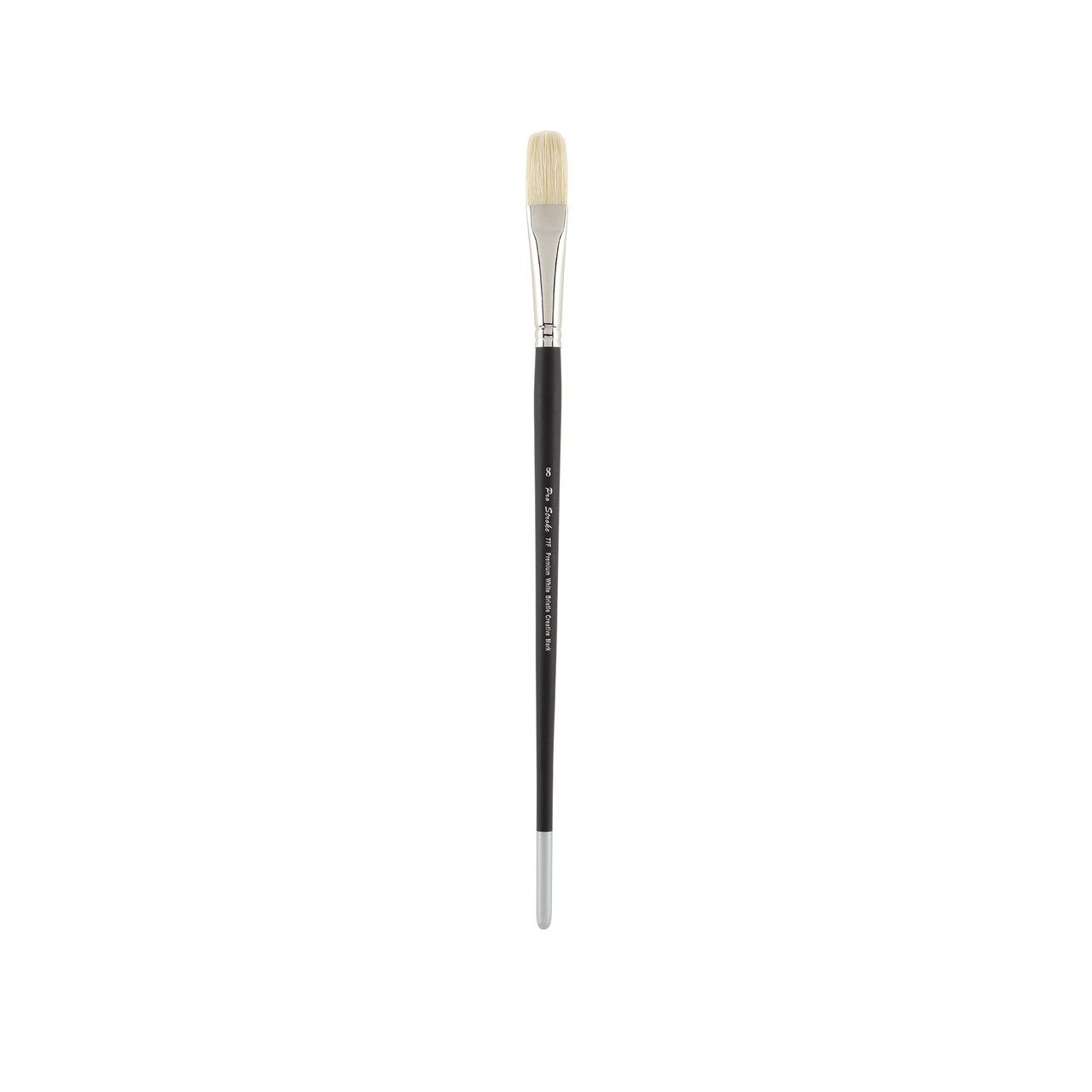 Creative Mark Pro Stroke Premium White Chungking Hog Bristle Artist Paint Brush - Flat - Natural Bristle Brush w/ Great Control Suitable for Oils, Watercolors, Acrylics, Alkyds, Caseins